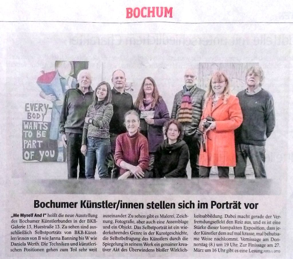 Bochumer Künstler (bkb) beim Pressetermin zu Memyselfandi